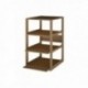 MUEBLES PARA 3 CAJAS DE 12 BOTELLAS para 3 cajas de 12 botellas color Pino Roble claro GODELLO