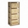 MÓVEIS PINO WOOD PARA CAIXAS DE VINHO DE 6 GARRAFAS PARA 4 CAIXAS DE CARVALHO NATURAL GODELLO