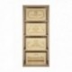 MUEBLE MADERA DE PINO PARA CAJAS DE VINO DE 6 BOTELLAS para 4 Cajas color Roble Natural GODELLO