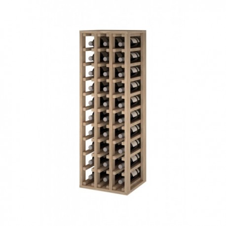 BOTELLERO MADERA DE PINO para 30 Botellas color Roble Natural GODELLO