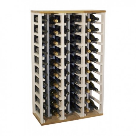 Botellero de madera para 60 botellas