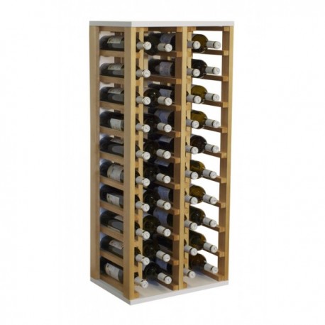 Rack de garrafa de madeira para 40 garrafas