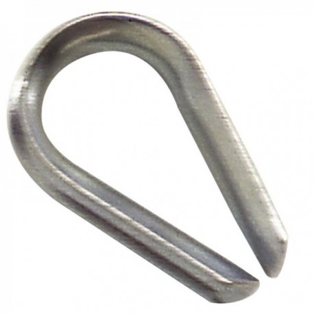 Guarda zincada para um cabo de 10 mm.