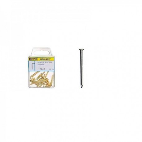 Punta Acero Cónica Latonada 2,00x40 mm. 20 unidades