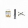 Taco Nº 5 Con Tornillos Cabeza Plana Zincada 3,5x30 mm. 12 unidades