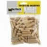 Espigas Madera 6x30 mm. (Bolsa de 50 Piezas)