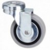 Rueda Goma Gris Pasante 60 mm.