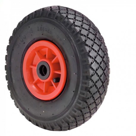 Rueda Carretilla Sacos Neumática llanta plástico 20 mm.