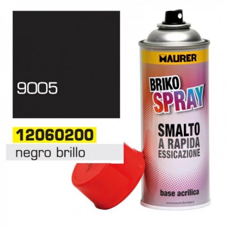 Spray Black Paint Deep Shine 400 ml.