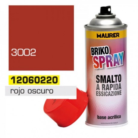 Spray de tinta vermelha escura 400 ml.
