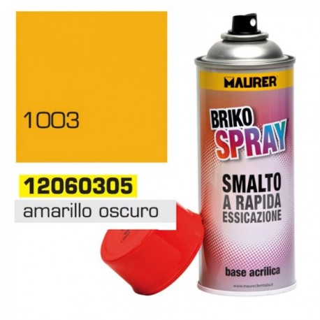 Spray de tinta amarela escura de 400 ml de sinal.