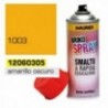 Spray de tinta amarela escura de 400 ml de sinal.