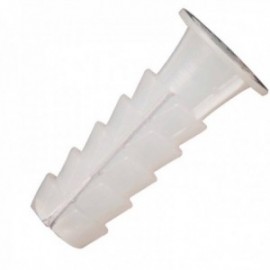 Taco Wolfpack Plástico Blanco 8 mm. (25 unidades)