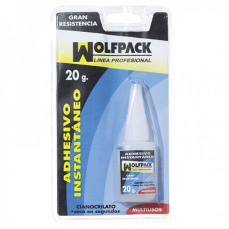 Wolfpack 20 gramas acrilam cola ciano