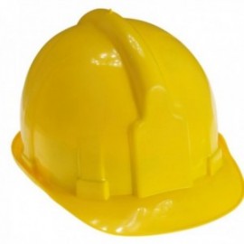 Capacetes de trabalho amarelo
