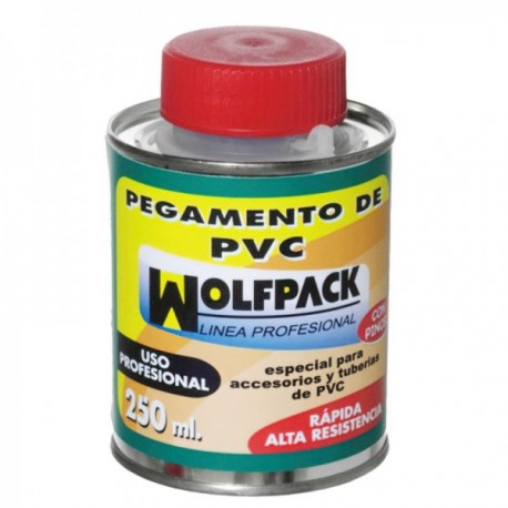 Cola de PVC Wolfpack com pincel de 250 ml.