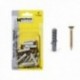 Nylon de taco+5 mm Tirafondo. (25 peças)
