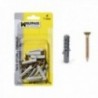 Nylon de taco+5 mm Tirafondo. (25 peças)