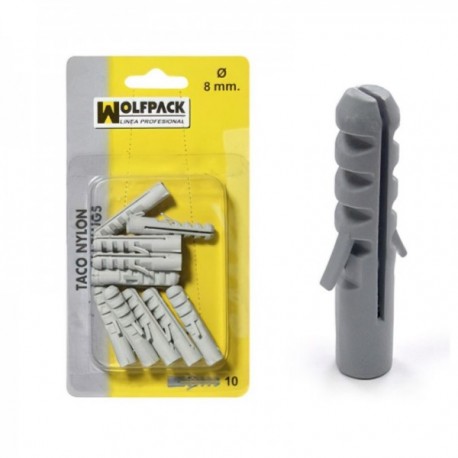 Taco Nylon 6 mm. (25 peças)