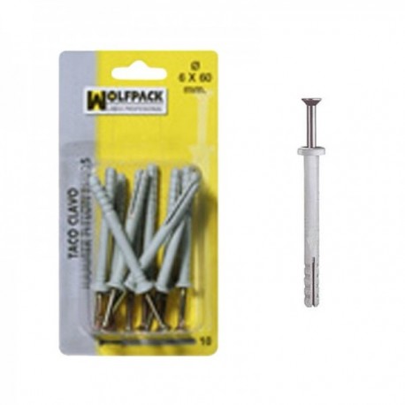 Taco Nail Mn 8x60 mm. ( 5 peças)