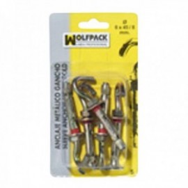 Gancho de âncora metálica 8x 60/10 mm. (3 pedaços)