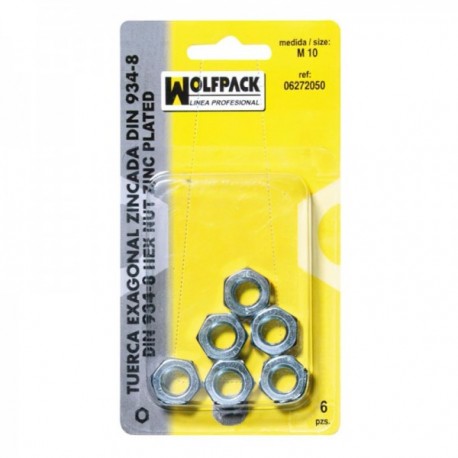 Zincada Hexagonal Nut Din934 M04 (40 peças)