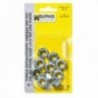 DIN985 M08 (20 peças) porca autoblocant (20 peças)