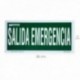 Pôster de saída de emergência 15x30 cm.