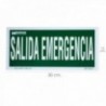 Pôster de saída de emergência 15x30 cm.