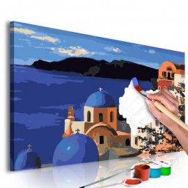 Cuadro para colorear - Santorini