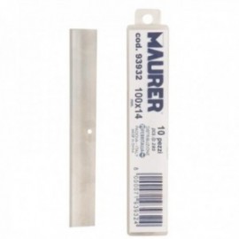 Hoja Reccambio Rascador Mango Metálico Maurer 10cm (10 piezas)