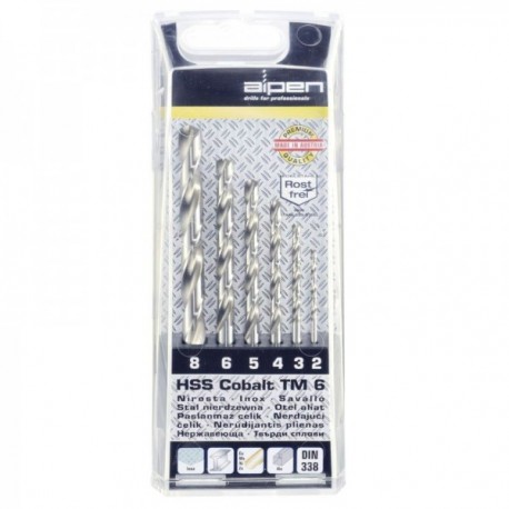 Estuche Brocas Alpen Cobalto 6 Piezas