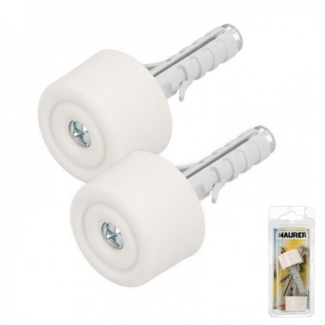 Bumn com nylon taco de nylon branco 2 peças