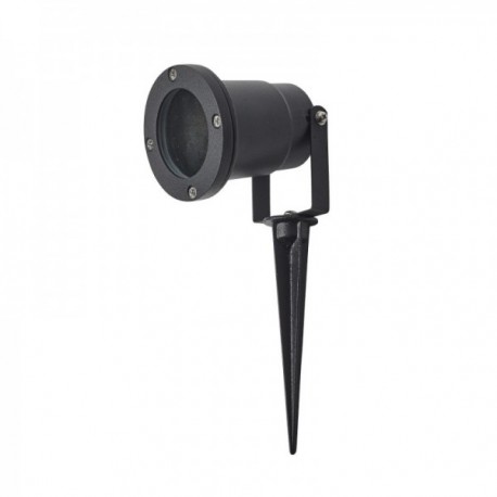Foco Halógeno IP54 Para Jardín y Exteriores Con Pincho Color Negro Foco Halógeno IP54 Para Jardín y Exteriores Con Pincho Color Negro