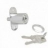 Trava de porta deslizante com o botão 347/27 mm. cromo banhado