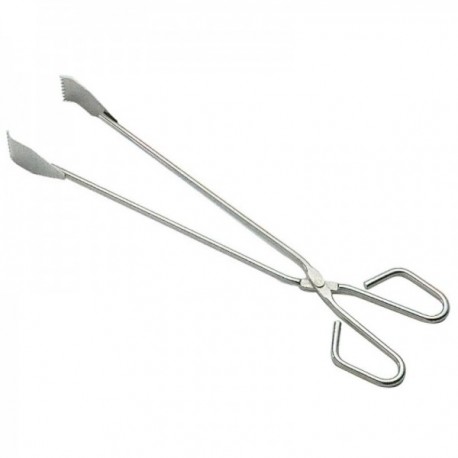 Tweezers de churrasco inoxidável 38x6 cm.