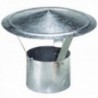 Wolfpack galvanizado para fogão, lareira, extração de fumaça, para Ø 130 mm de tubo.