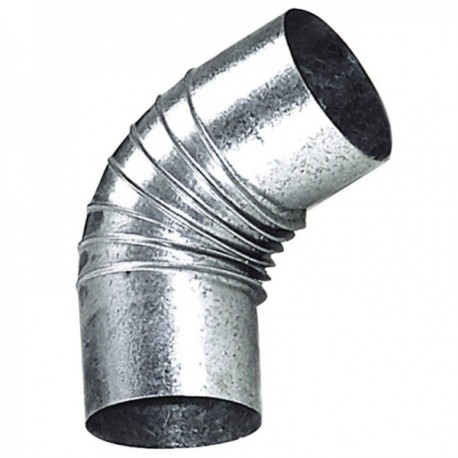 Fogão galvanizado de 130 mm. 45 °.