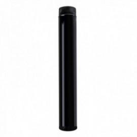Tubo de fogão Wolfpack preto vitrificado Ø 100 mm. Fogões de madeira ideais, lareira, alta resistência, cor preta