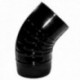Fogão preto vitrificado de 100 mm. 45 °