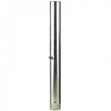 Wolfpack Galvanized Aço Fotor Ø 110 mm, fogões de madeira ideais, chaminé, alta resistência, ducto zumbido. Com chave