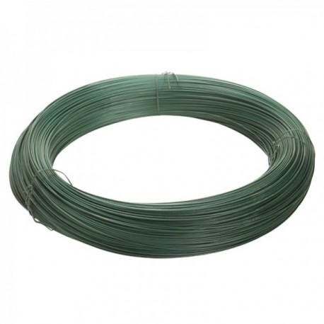 Rolo de arame de plástico verde 25 kg. / Nº17