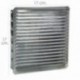 Grade de ventilação Retentada 17x17 cm. Alumínio