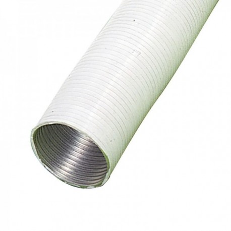 Tubo de alumínio compacto branco Ø 110 mm. / 5 metros