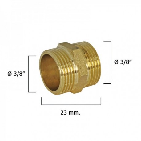 Polido Double Machones 3/8 "