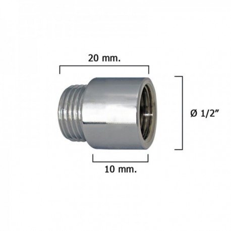 Pesquisa Chrome Alargade 1/2 "x 10