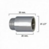 Redondo alargade chrome 1/2 "x 20