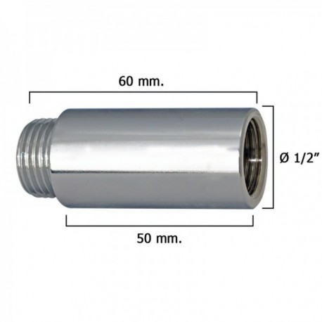 Rodada de Chrome 1/2 "x 50