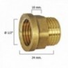 Lengtail hexagonal Poida 1/2x10