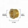 Redução hexagonal polida 1 "macho x 1/2" fêmea